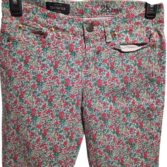 J. Crew Multicolor Floral Print Pants - Picture 4 of 6